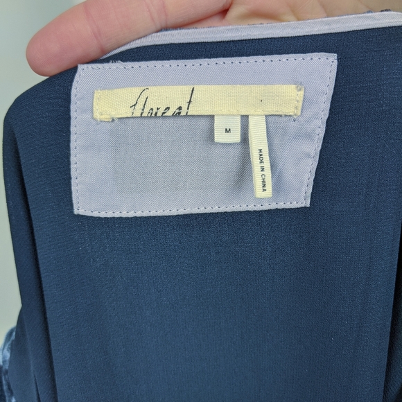 Floreat Anthro Crushed Velvet Shift Dress Medium - Picture 7 of 8